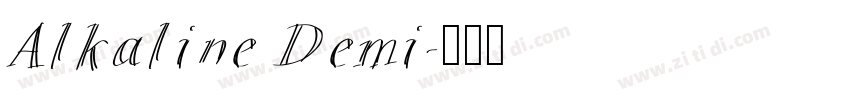 Alkaline Demi字体转换